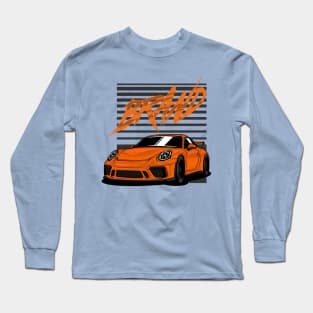 Orange Lovely GT4 Power of Germany car Long Sleeve T-Shirt